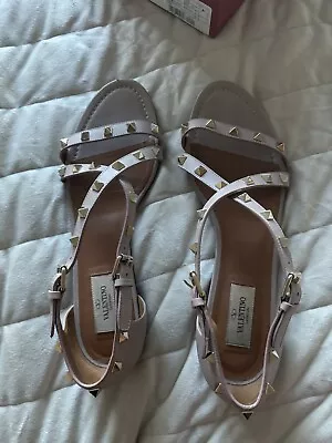 VALENTINO ROCKSTUD SANDALS-41- Poudre - Excellent Condition  • $250