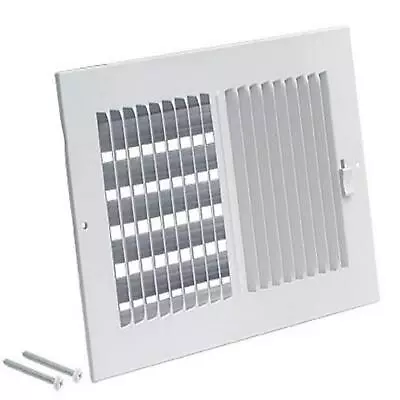 EZ-FLO 10 X 4 Inch (Duct Opening) White Air Vent Cover For Wall Or Ceiling T... • $11.09