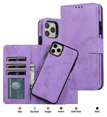 $17.45 • Buy For IPhone 14 13 12 11 Case Pro MAX XR 8 Magnetic Leather Removable Wallet Cover
