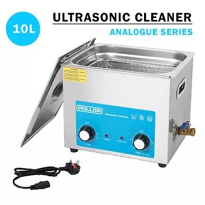 10L Ultrasonic Cleaner With Temperature Control And Timer Cleaning Bath • £149.99