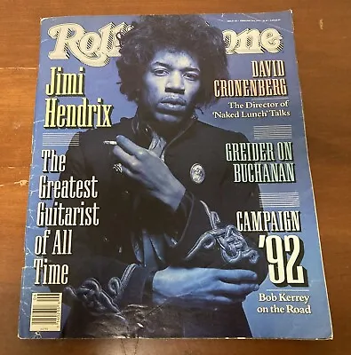 Vintage 90s Rolling Stone Magazine Issue 623 Jimi Hendrix February 6 1992 VG • $5.99