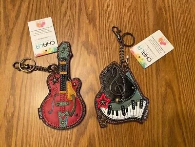 Chala - Music Key Fobs - Guitar & Piano!!   Charming!! • $18.50