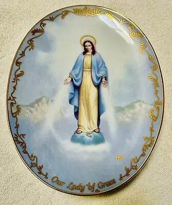 Visions Of Our Lady Plate  Our Lady Of Grace   The Bradford Exchange #3820D • $9.95