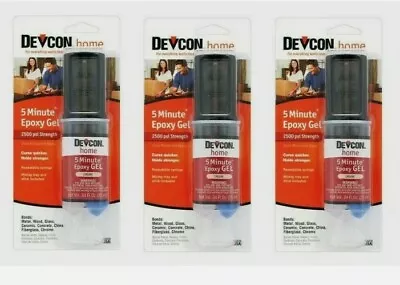 3~ Devcon 5 Minute EPOXY GEL Cream 0.84oz Cures Quick 2500 Psi Hold Strong 21045 • $11.99
