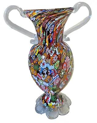 Murano Glass Millefiori Fratelli And Toso Vase **Repaired** • $65