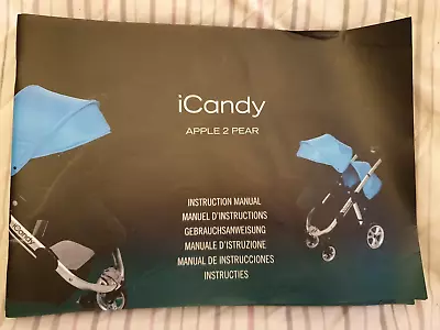 ⭐⭐ Official ICandy Apple 2 Pear Instruction Manual Book User Guide ⭐⭐ • £6.95