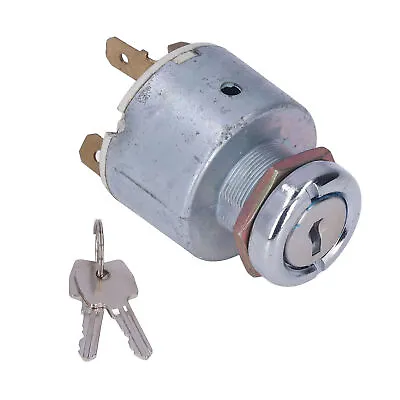 Ignition Switch Universal Starter 3 Terminal 3 Position With 2pcs Key DC 12V Hot • $21.09