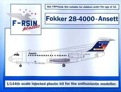 F-RSIN Models 1/144 FOKKER 28-4000 Ansett Aviation • $24.99