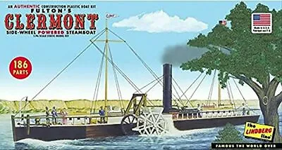 Lindberg 1/96 Fulton's Clermont River Steamboat Ship Plastic Model Kit 200 NEW! • $27.99