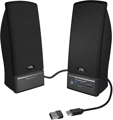 USB 2.0 Speaker (CA-2014USB) - USB Powered 2.0 Desktop Computer Speakers • $24.99