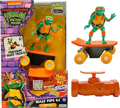 Funrise Teenage Mutant Ninja Turtles Mutant Mayham 'Half Pipe RC Mikey' • $47.99