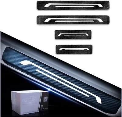 Car Door Sill Cover Sticker For Mazda Carbon Fiber Scuff Strip 006 • $8.90