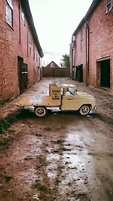 Vintage 1960 Tonka Farms Stake Bed Pickup Truck Tan Great Condition • $80