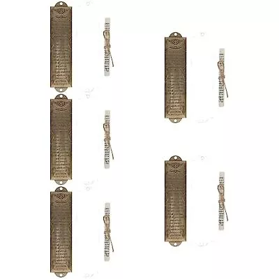 Metal Blessing Mezuzah 5 Sets Metal Blessing Mezuzah With Scroll Jewish Mitzv... • $32.69