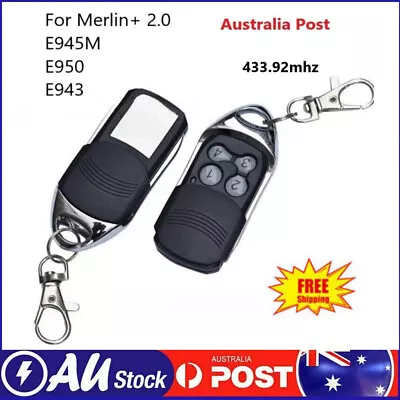 Garage Gate Door Remote Control For Merlin+ 2.0 E945M E950 E943 433.92mhz  • $19.99