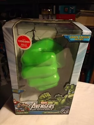 Marvel Avengers Hulk Fist 3D Deco Light W Crack Wall Sticker  - New! • $64.25