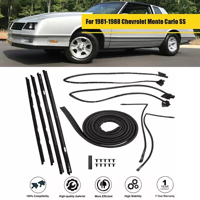 New For 81-88 Chevrolet Monte Carlo SS Complete Weatherstripping Kit 128555 9Pcs • $179.20