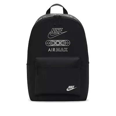 Nike Air Max Strip Heritage Black 25L Adults Backpack Travel Gym FQ0229 010 New • $44.09