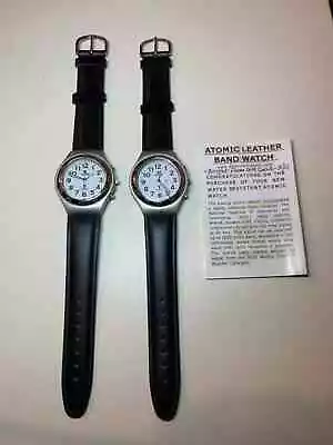 (2) On Time Atomic Analog Men's Watches With Instructions - UNTESTED • $15