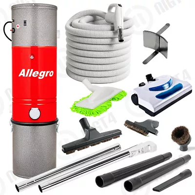 Allegro Central Vacuum System Electric Powerhead 35' Hose Vac Kit • $599.95