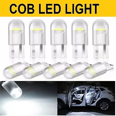 10Pcs T10 COB AMBER LED LIGHT INTERIOR WEDGE GLOBE CAR TAIL Parking Plate Lights • $8.99