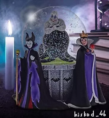 Enesco Disney Villain Snow Globe Dome Ursula Maleficent & Evil Queen Figure JPN • $147.59