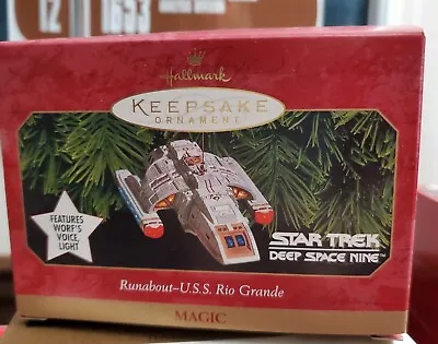 Hallmark Star Trek  1999 Runabout USS Rio Grande Magic Voice And Light Ornament. • $16.50