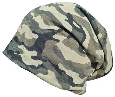Mens Or Boys Camouflage Beanie Hat Lightweight Fishing Cap Ski Slouch Beanies • £8.99