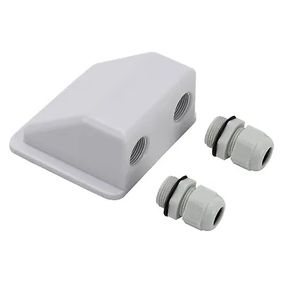Double Wire Cable Entry Gland Box Boat RV Caravan Roof Solar Panel Junction Box • $3.43