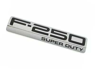 1pcs F-250 Super Duty Tailgate Emblem Name Badge Decal OEM NEW Chrome Black • $19.88