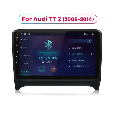 Car Stereo Radio GPS SAT NAV Head Unit WIFI Bluetooth SWC DAB+ For Audi TT MK2 • £119.99