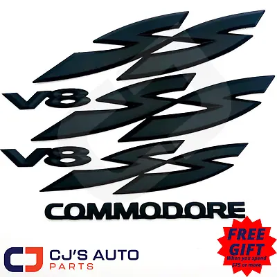 $79.01 • Buy Holden Matte Black SS Badges Combo VY VZ Commodore SS Sedan Wagon Ute