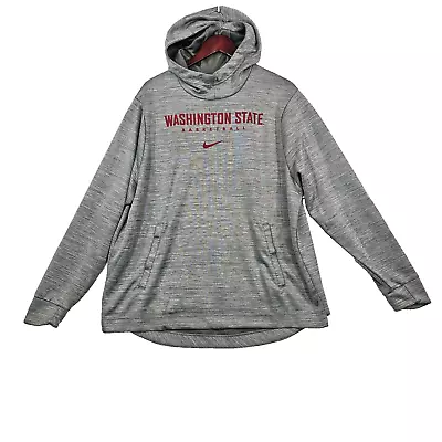 Nike Washington State University Hoodie Sweatshirt Funnel Neck Gray Mens XL • $24