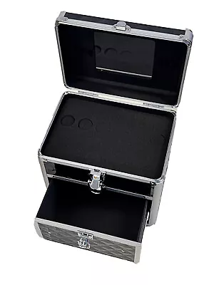 Makeup Train Case Professional Organizer NAIL POLISH Organizer Case- Black • $23.55