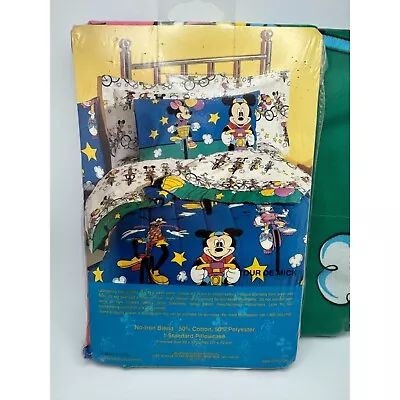 Vintage 90's Mickey Mouse & Friends At Home Standard Pillowcase Double Sided • $8.99