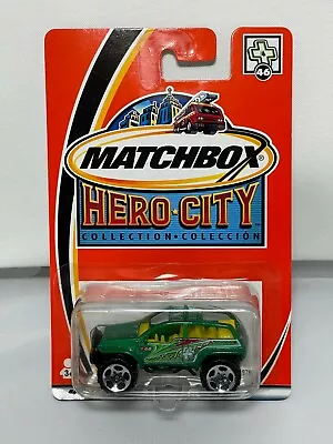 Matchbox Moc Hero City 2003 #46 Beach 4x4 Green  • $1.75