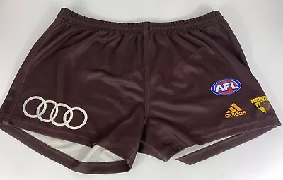 Authentic Adidas Hawthorn FC On Field Shorts Men's Large - AFL Offical • $59.95