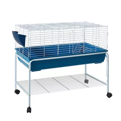 I.Pet Rabbit Cage Hutch 106cm Indoor Enclosure Carrier • $165