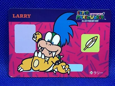 Larry Koopa Super Mario World Mario Bros Card Banpresto 1992 Nintendo F/S • $14.99