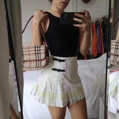 £60 • Buy Burberry Pleated Mini Skirt Xs