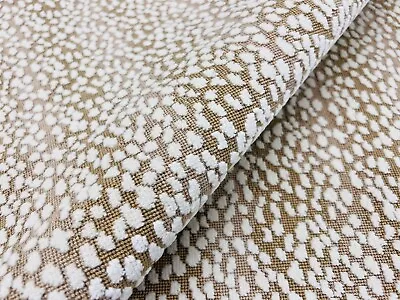 Cowtan & Tout Animal Skin Epingle Cut Velvet Fabric- Barnum / Fawn 1 Yd 11520-01 • $180