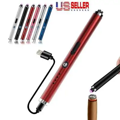 Electric Lighter Arc USB Rechargeable Candle BBQ Electronic Flameless Plasma • $8.63