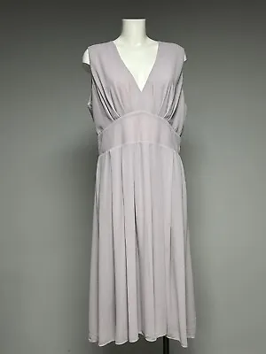 Ex TFNC Ladies Maternity Bridesmaid Chiffon V Front Maxi Dress Size Medium • £14.39