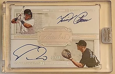 2022 Flawless Miguel Cabrera & Spencer Torkelson Dual Auto /20! On Card Tigers • $499.99