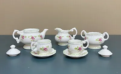 Vintage 9 Piece Royal Crown Duchy Miniature Bone China Tea Set • $44