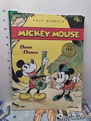 Walt Disney's Linen Like MICKEY MOUSE Barn Dance Book 1931 Reprint • $8