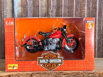 1998 Maisto Harley Davidson 1948 FL Panhead 1:18 Scale Diecast NIB • $10.79