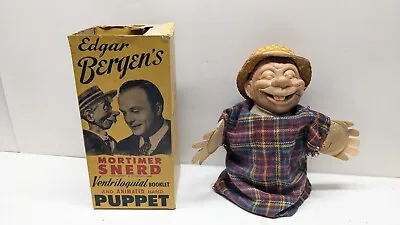 RARE Vtg Edgar Bergen Mortimer Snerd Puppet VENTRILOQUIST DOLL Hollywood Magic • $69.99