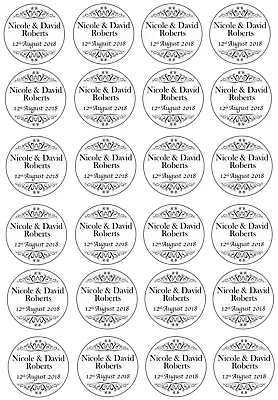 24 X Engagement Party / Wedding Edible Wafer Paper Cupcake Toppers Cake 4cm • $10.95