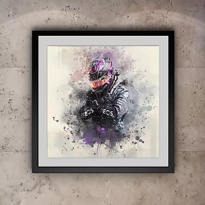 Lewis Hamilton | Mercedes F1 | Formula 1 | Wakanda Forever | Poster | Print • £9.99